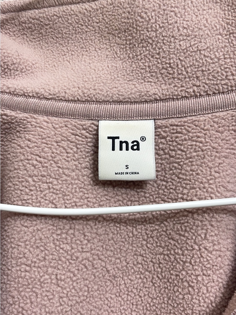 TNA Dusty Mauve Half-Zip Fleece Pullover - Picture 3 of 3